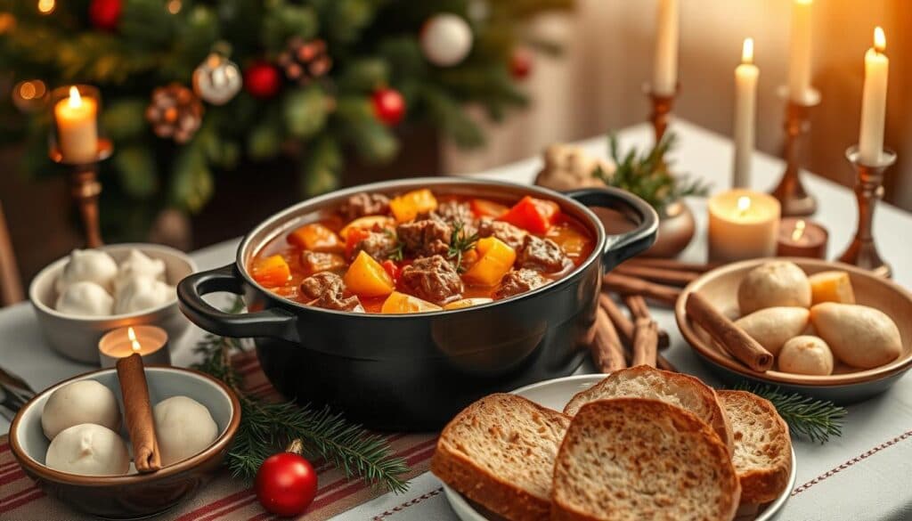 Weihnachtsgulasch Festtagsessen