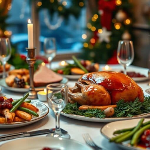 einfaches Weihnachtsessen