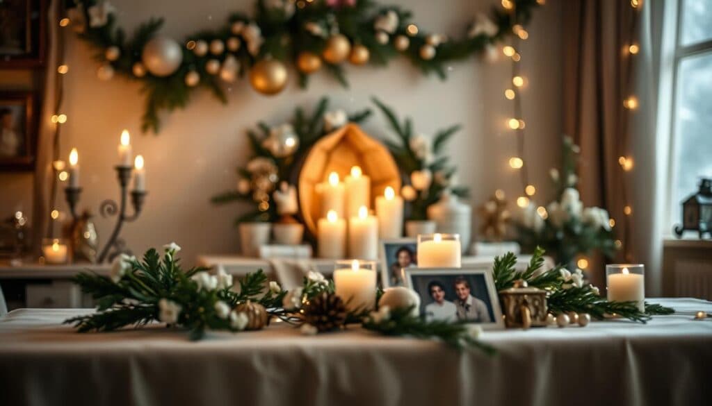 Trauer und Weihnachten Ambiente