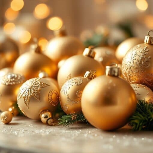 Weihnachtsdeko Gold