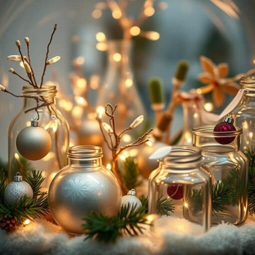 Weihnachtsdeko im Glas
