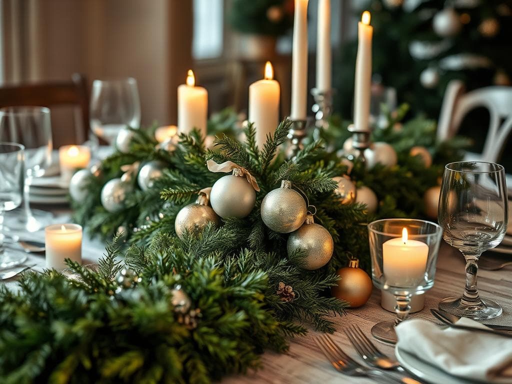 Weihnachtliche Tischdekoration