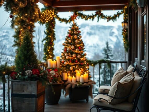 Weihnachtsdeko Balkon Ideen