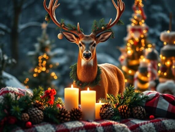 Weihnachtsdeko Hirsch