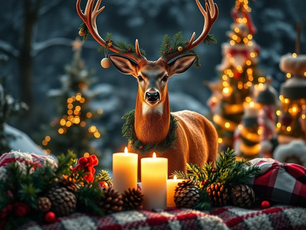 Weihnachtsdeko Hirsch