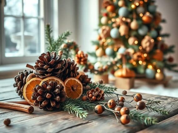 Weihnachtsdeko selber machen Naturmaterialien