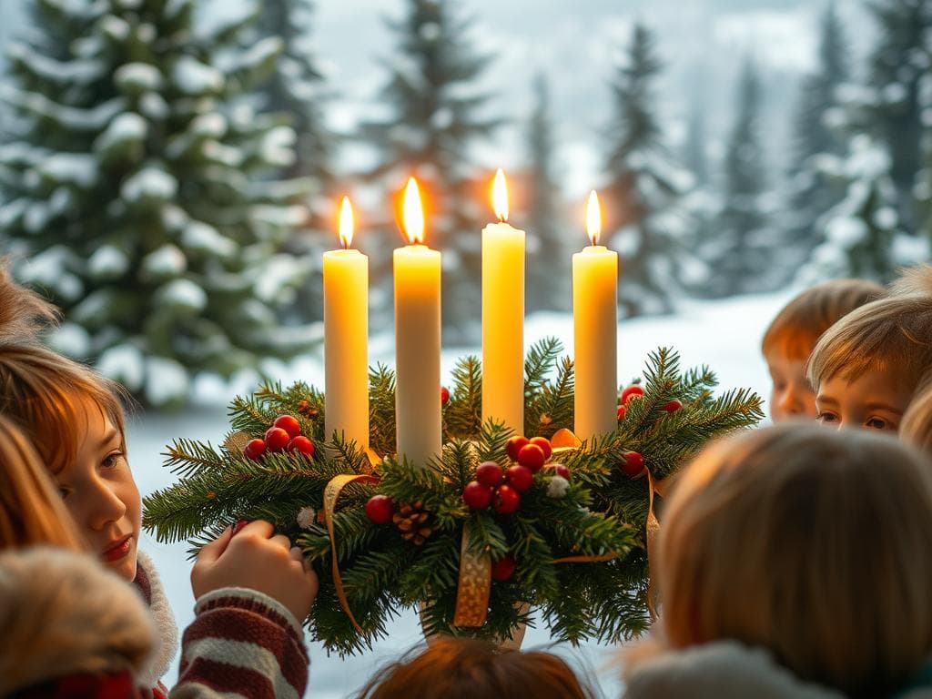 Adventskranzgeschichte für Kinder