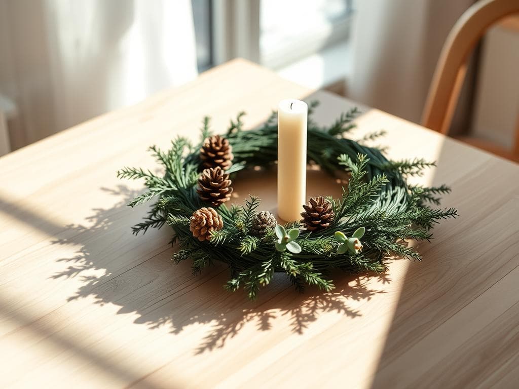 Schlichte Adventsdekoration Schlichte Adventsdekoration