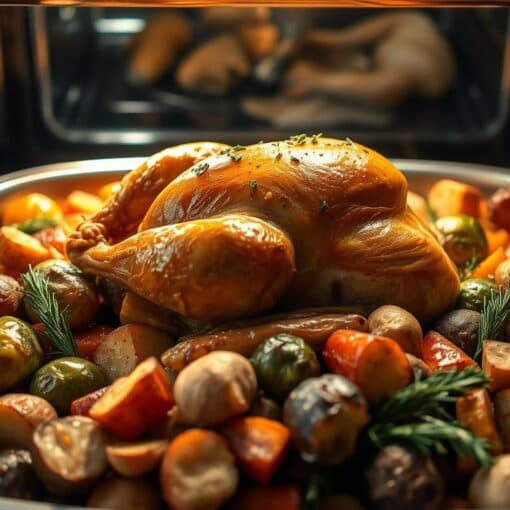 Weihnachtsessen für 10 Personen aus dem Backofen