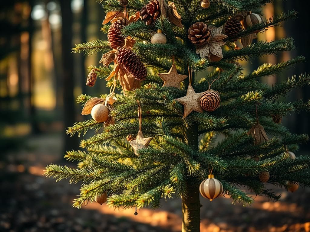Dekorationsideen für handgemachten Weihnachtsbaum
