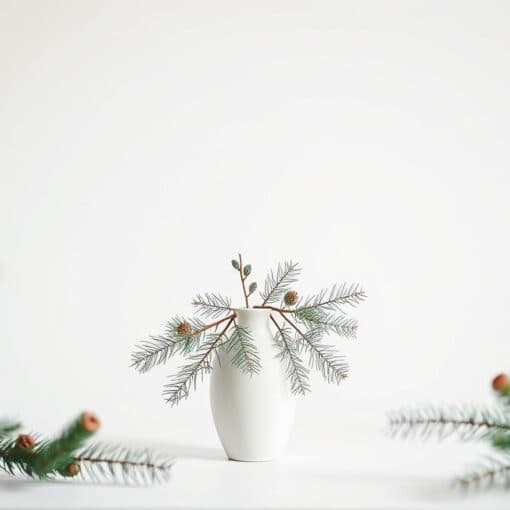 Minimalistische Weihnachtsdeko