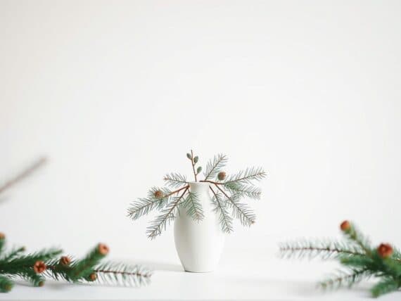 Minimalistische Weihnachtsdeko