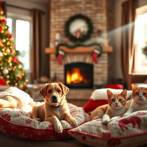 Weihnachten mit Haustieren