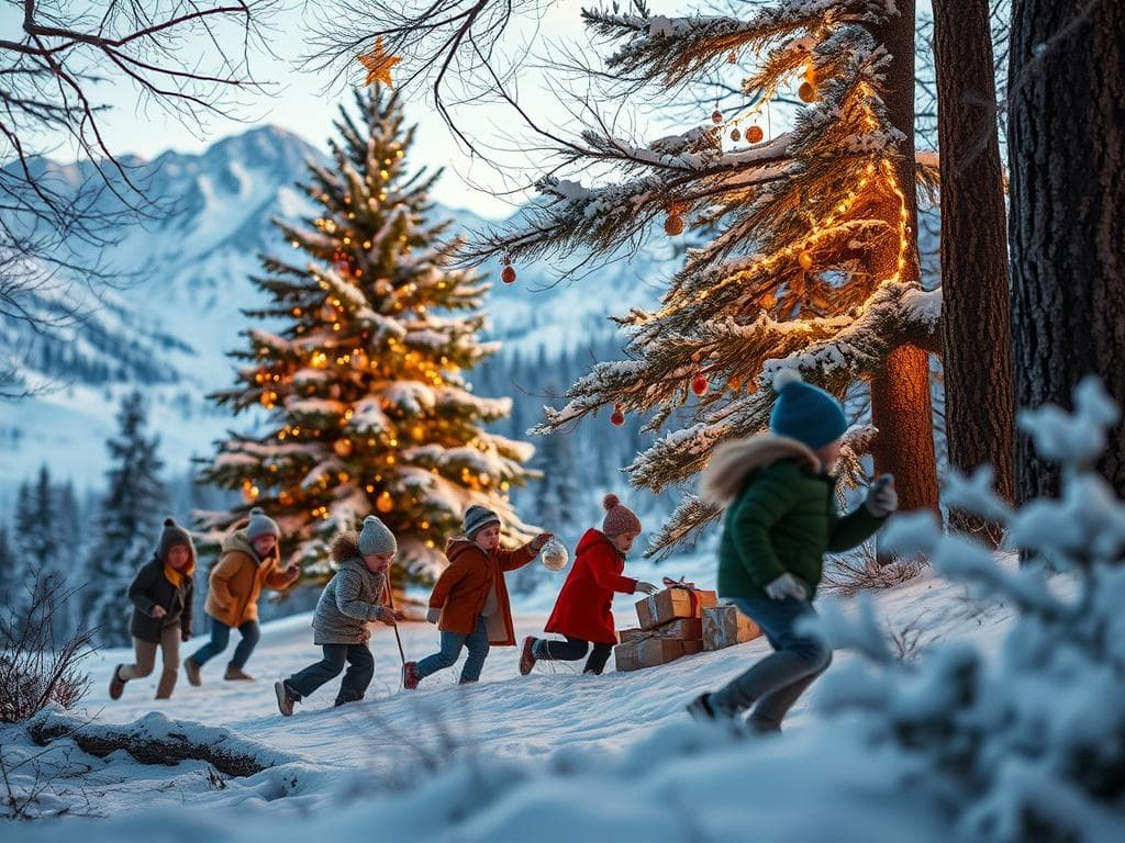 Weihnachtsschatzsuche für Kinder