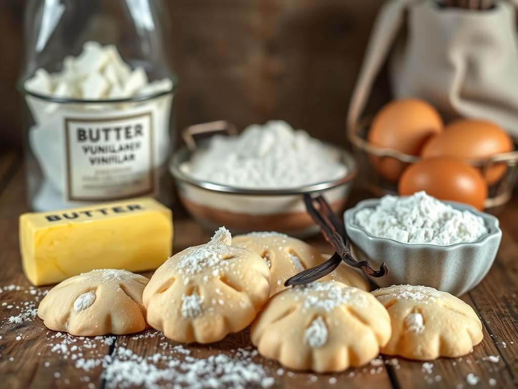Zutaten für Vanillekipferl Zutaten für Vanillekipferl