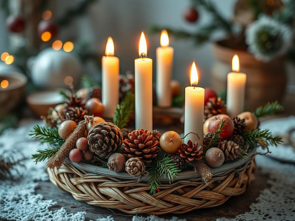 nachhaltiger Adventskranz