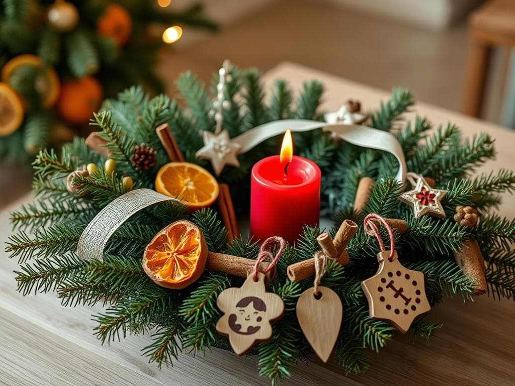 personalisierten Adventskranz