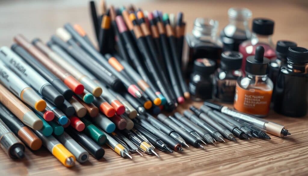 Handlettering Materialien Auswahl Handlettering Materialien Auswahl