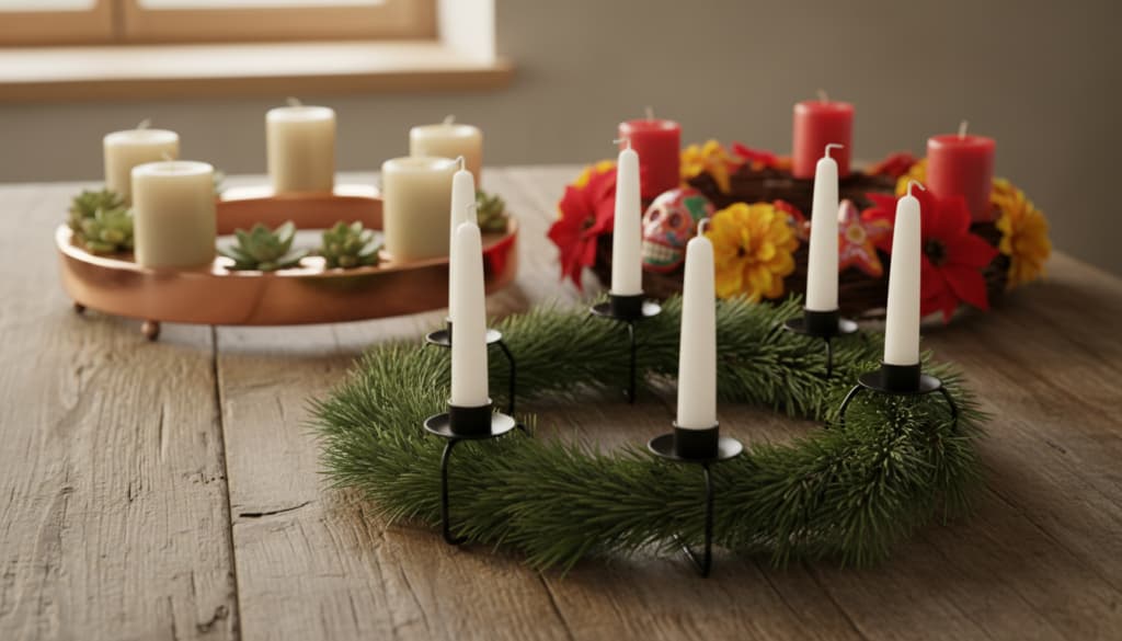 Moderne Adventskranz Interpretationen weltweit