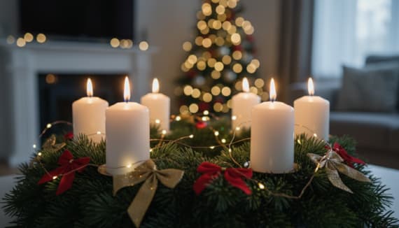 4 Kerzen am Adventskranz Geschichte