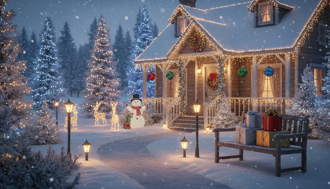Weihnachtsdeko Außen beleuchtet