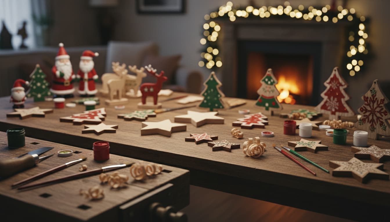 Weihnachtsdeko selber machen Holz