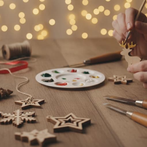 Weihnachtsdeko aus Holz selber machen