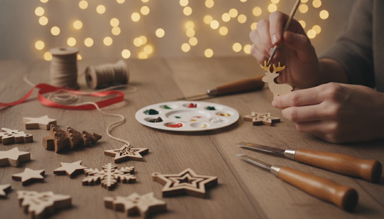 Weihnachtsdeko aus Holz selber machen