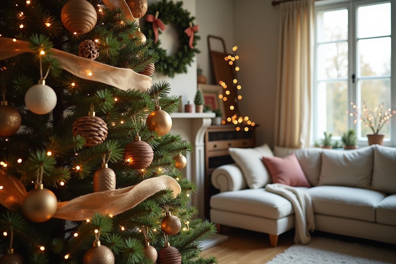 weihnachtsbaum im landhausstil-Titel