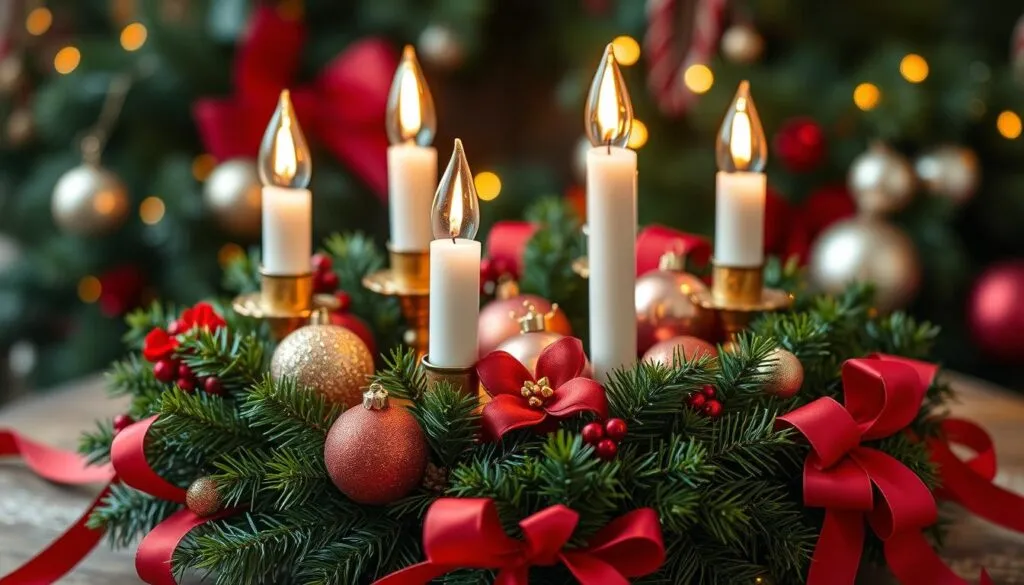 Adventskranz Rot Gold Adventskranz Rot Gold