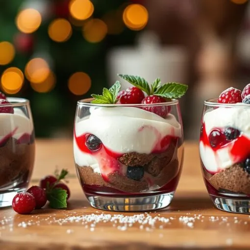 Dessert im Glas Weihnachten