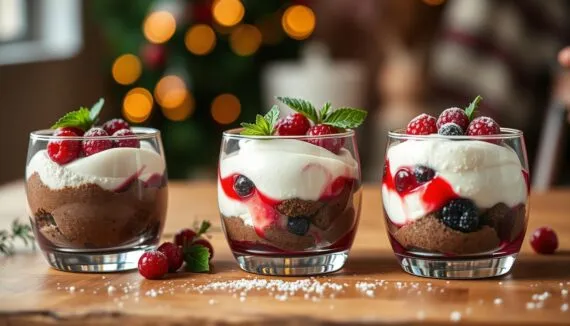 Dessert im Glas Weihnachten