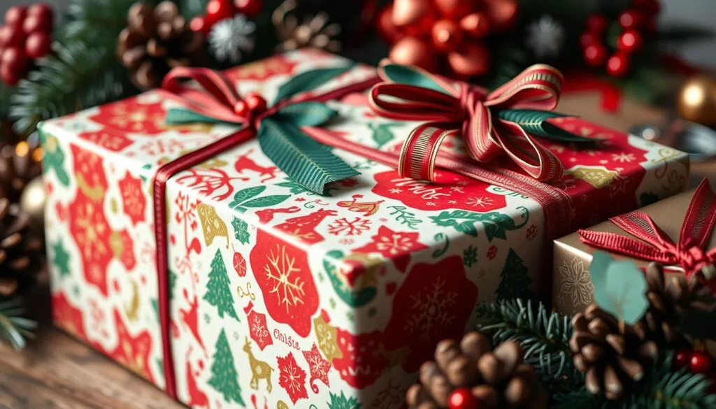 Geschenkverpackung Weihnachten