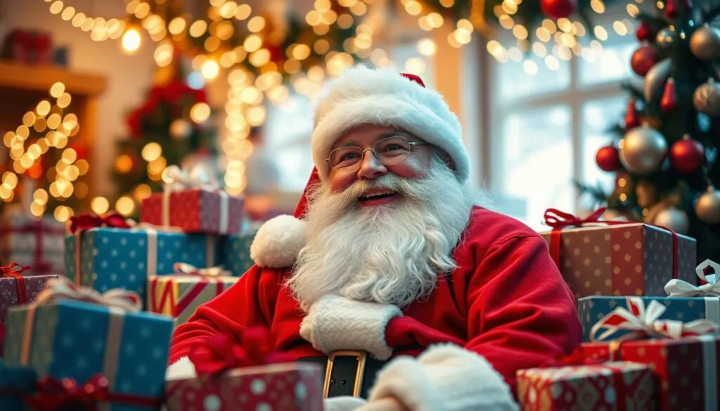 Weihnachtsmann und Bescherung Weihnachtsmann und Bescherung