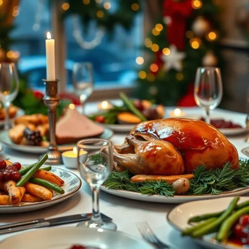 einfaches Weihnachtsessen