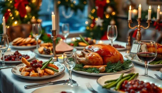 einfaches Weihnachtsessen