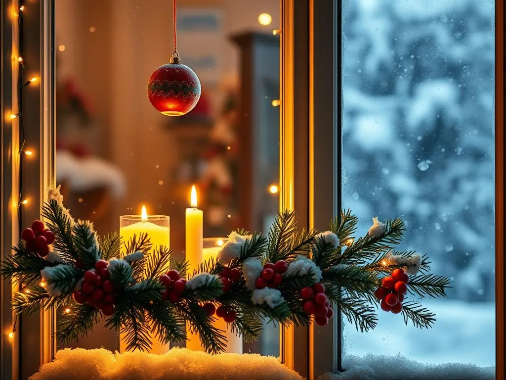 Weihnachtliche Fensterdeko Weihnachtliche Fensterdeko