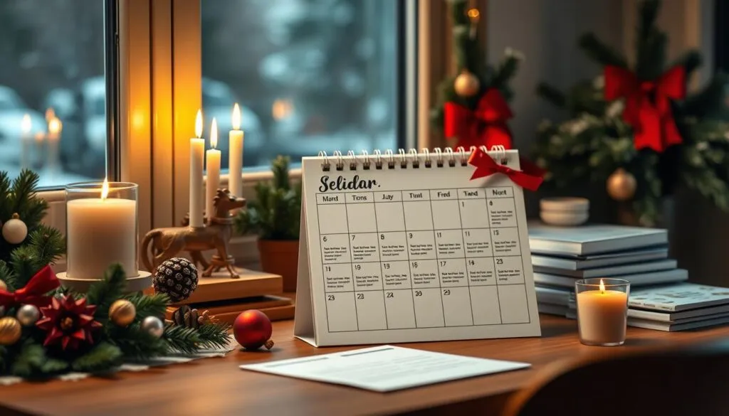 Weihnachtsgrüße Zeitplan