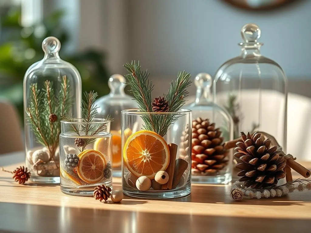 Nachhaltige Weihnachtsdekoration im Glas Nachhaltige Weihnachtsdekoration im Glas