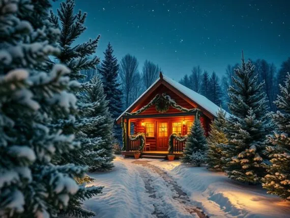 Natürlich Weihnachtsdeko aussen