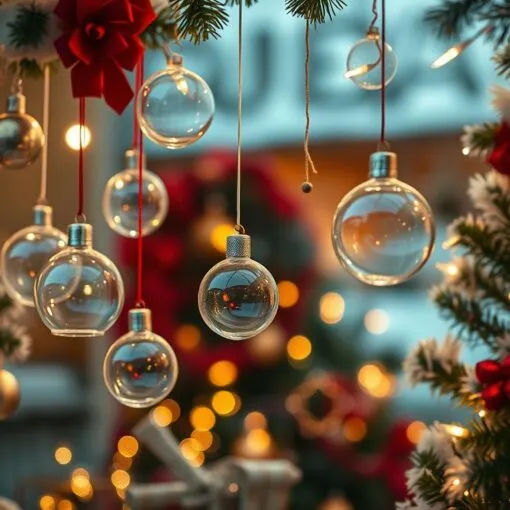 Weihnachtsdeko Fenster hängend