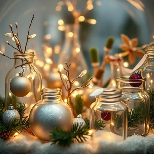 Weihnachtsdeko im Glas