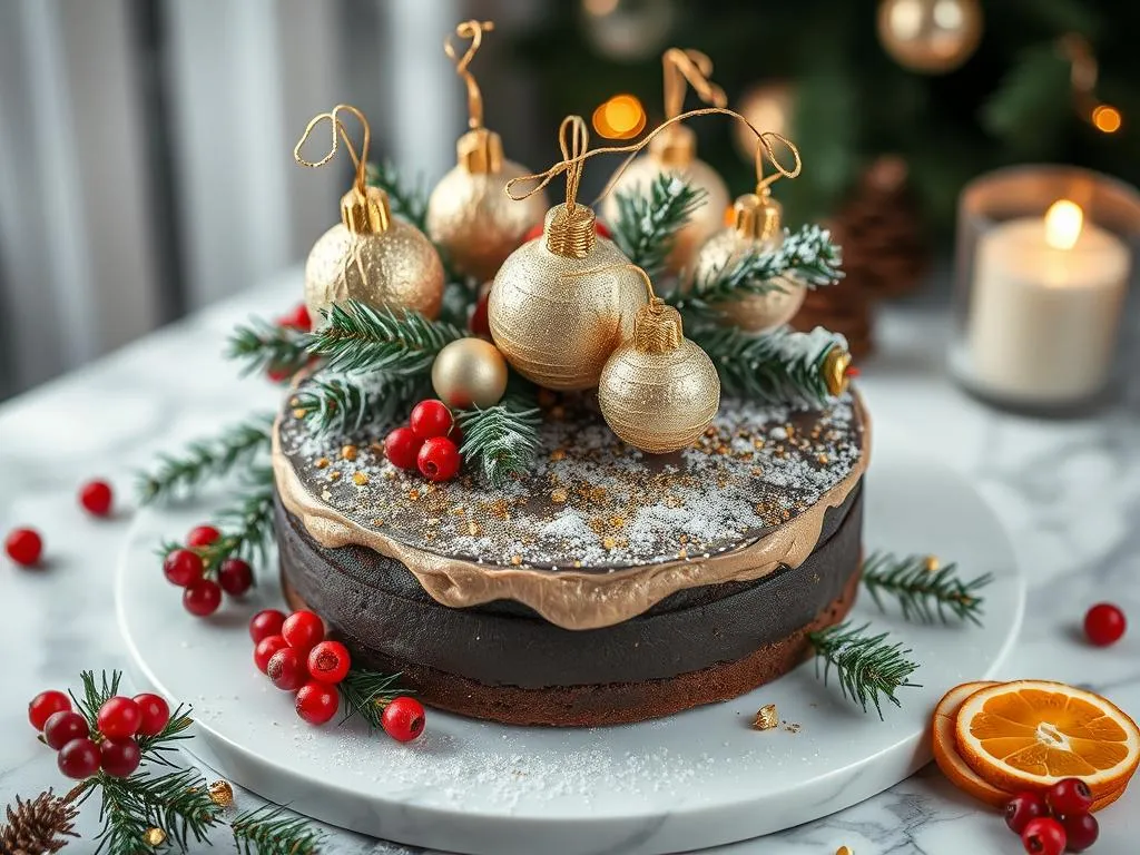 Weihnachtsdessert Dekoration Weihnachtsdessert Dekoration