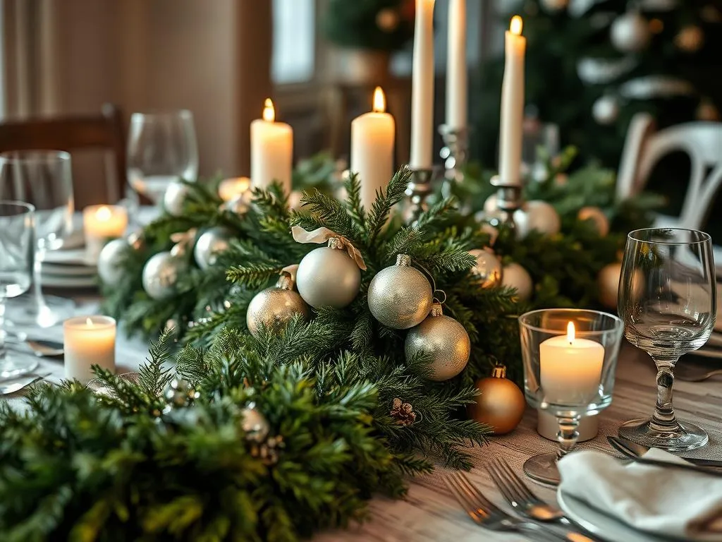 Weihnachtliche Tischdekoration