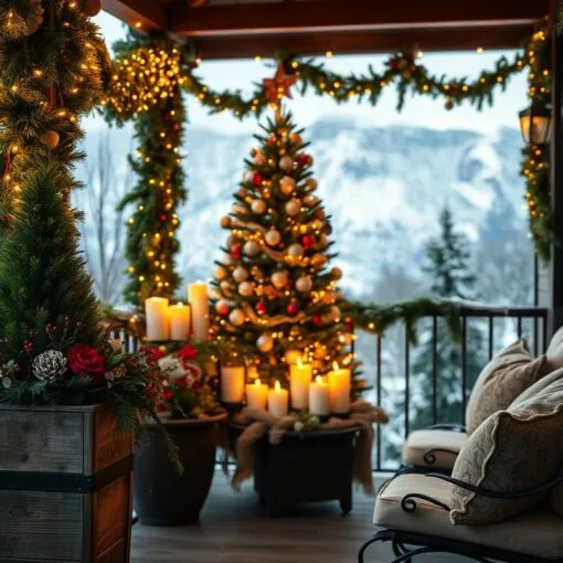 Weihnachtsdeko Balkon Ideen