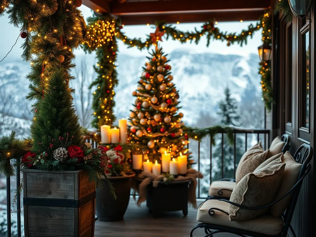 Weihnachtsdeko Balkon Ideen