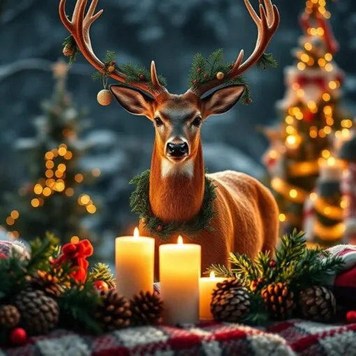 Weihnachtsdeko Hirsch