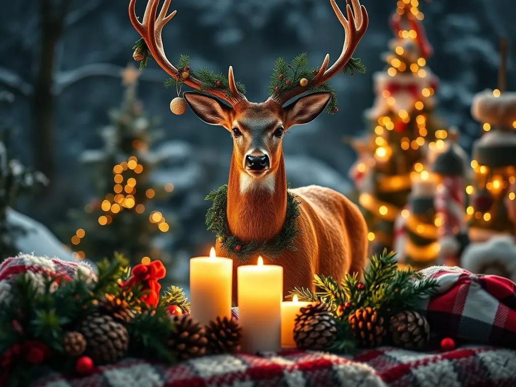 Weihnachtsdeko Hirsch