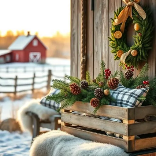 Weihnachtsdeko Landhausstil