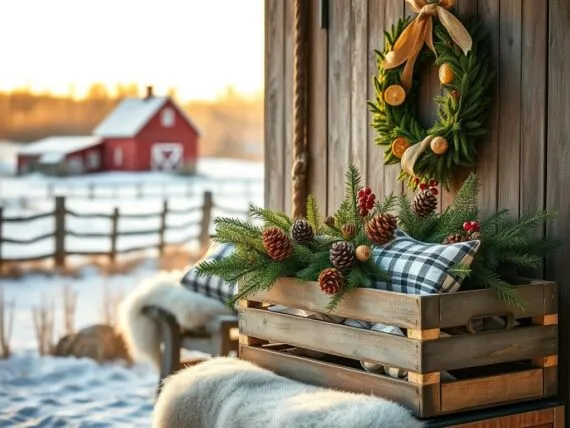 Weihnachtsdeko Landhausstil